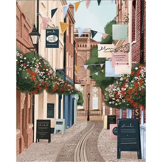 Peinture par numéro - Pastel - Jolie Ruelle